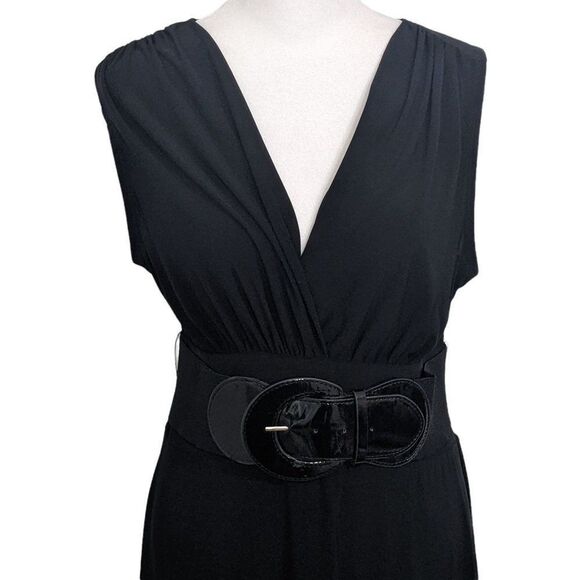 Maurices Black Belted Dress Size Medium Black Stretchy Dress with Belt - Picture 4 of 7